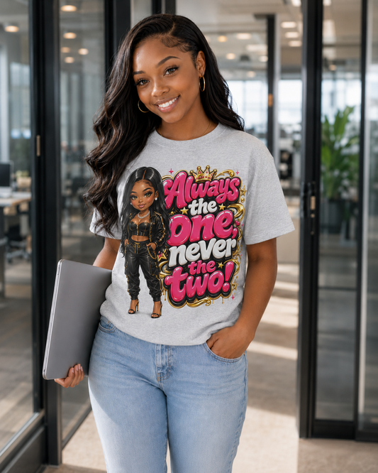 Always the One Never the Two Tee — Bold Girls Graphic T‑Shirt