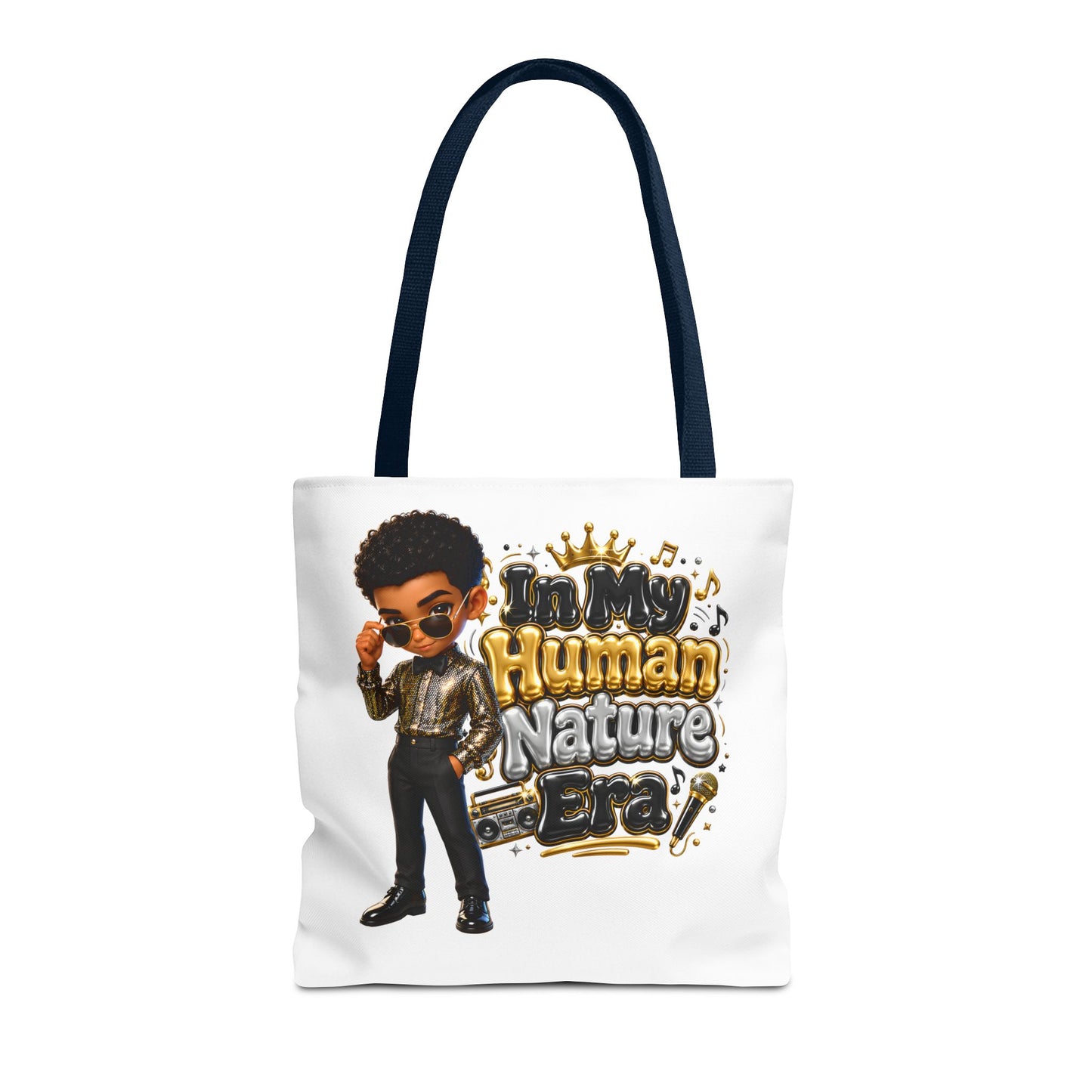 Human Nature Era character tote bag | 70s retro soul illustration
