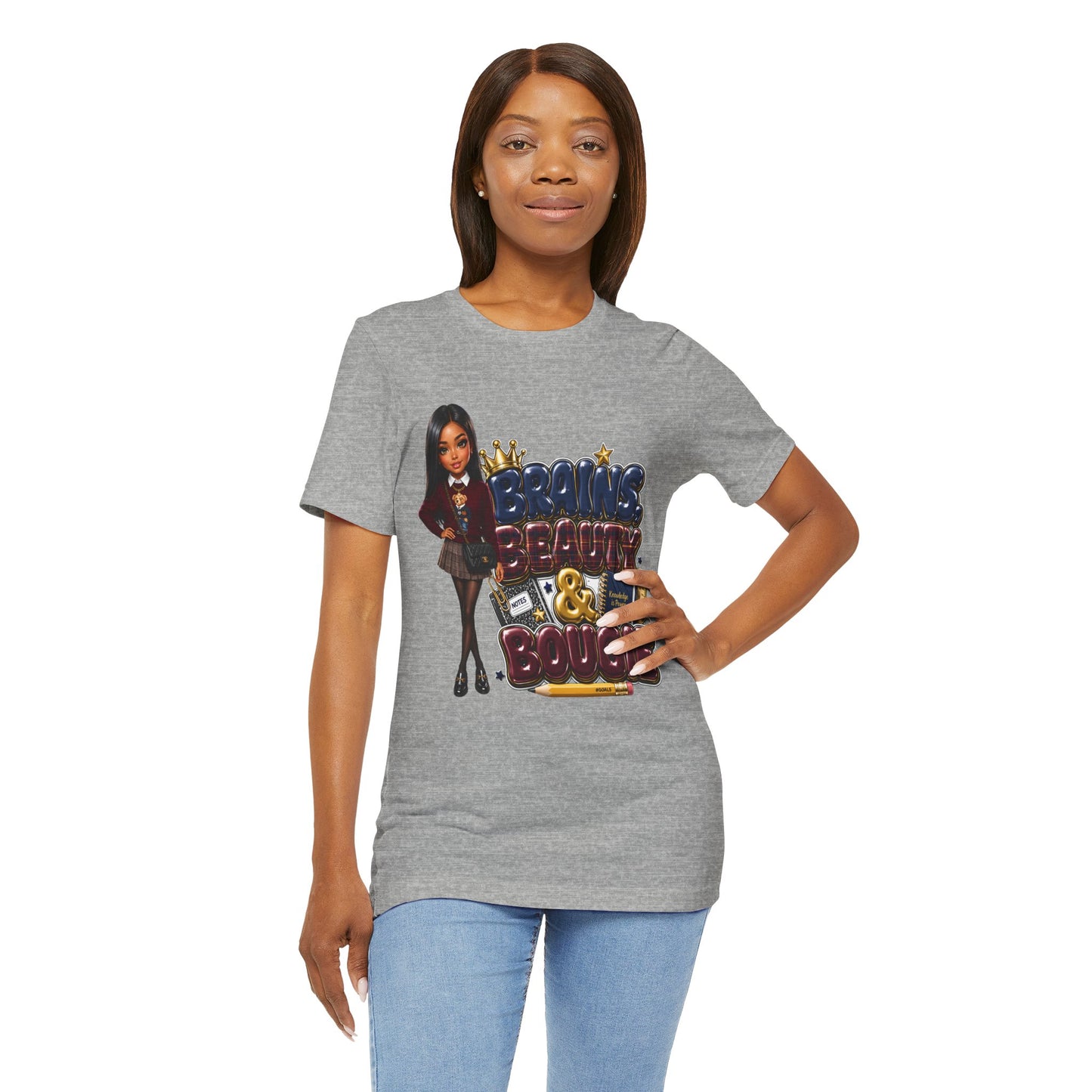 Brains Beauty & Bougie Tee — Graphic Women's Empowerment Shirt