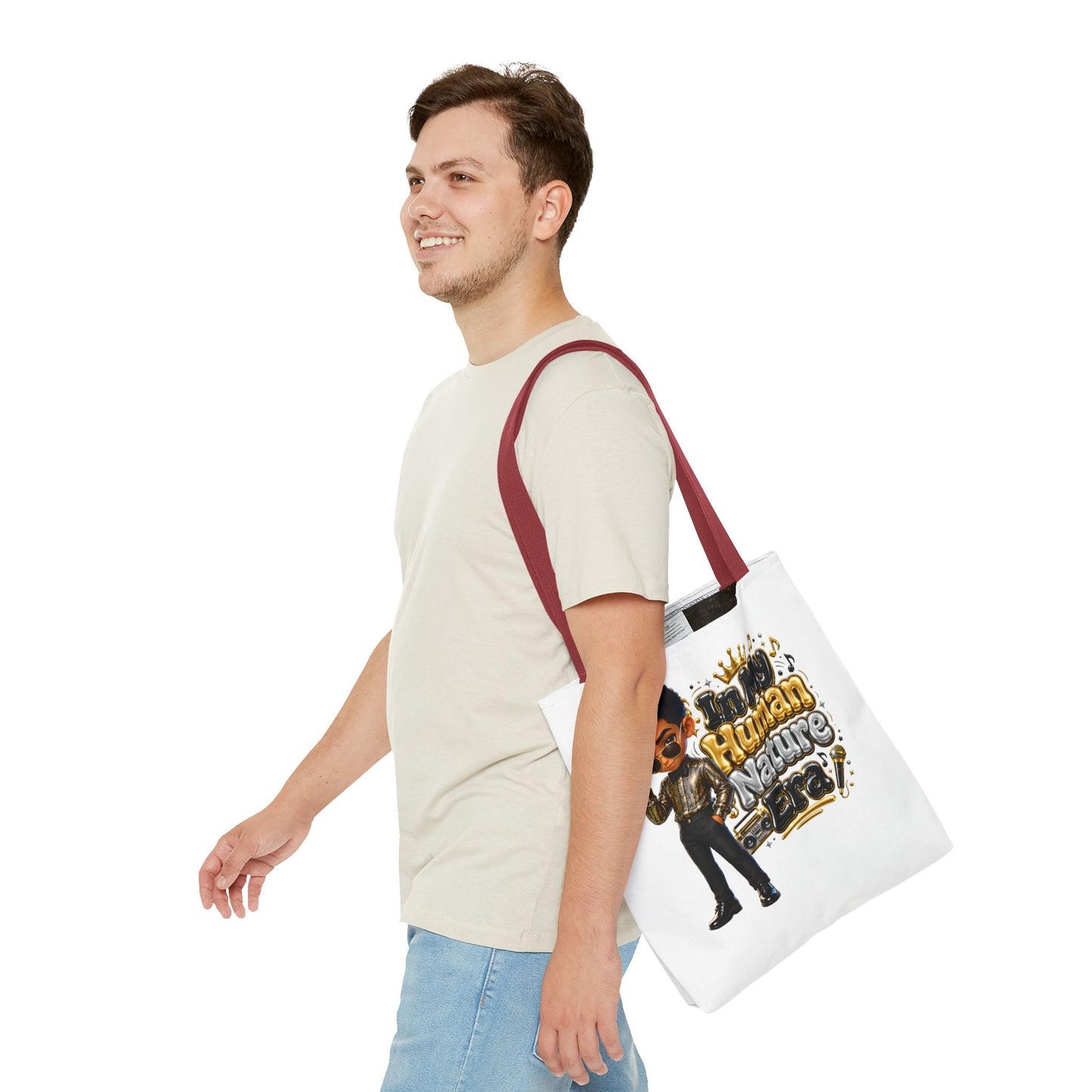 Human Nature Era character tote bag | 70s retro soul illustration