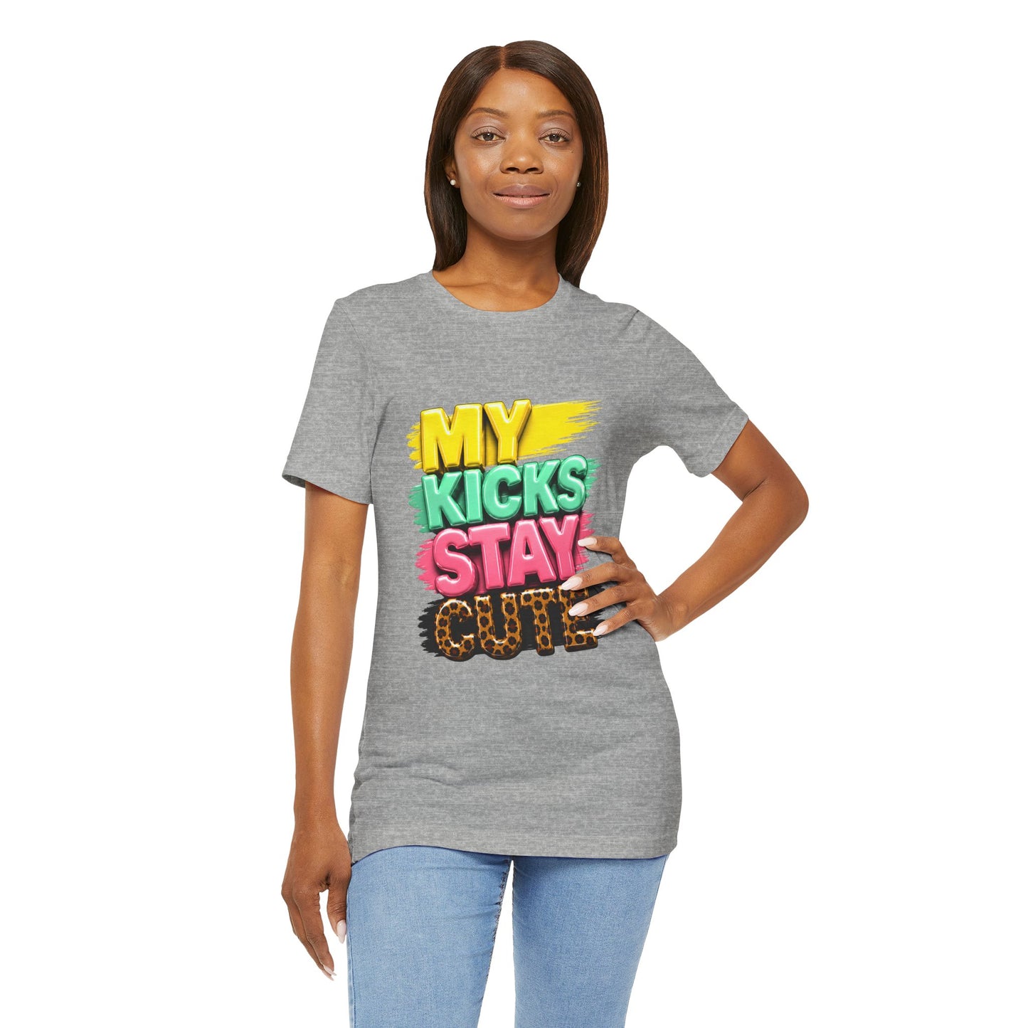 My Kicks Stay Cute Tee – Fun Retro Graphic Sneaker Shirt