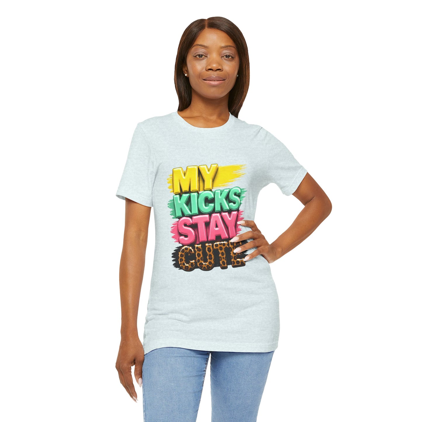 My Kicks Stay Cute Tee – Fun Retro Graphic Sneaker Shirt