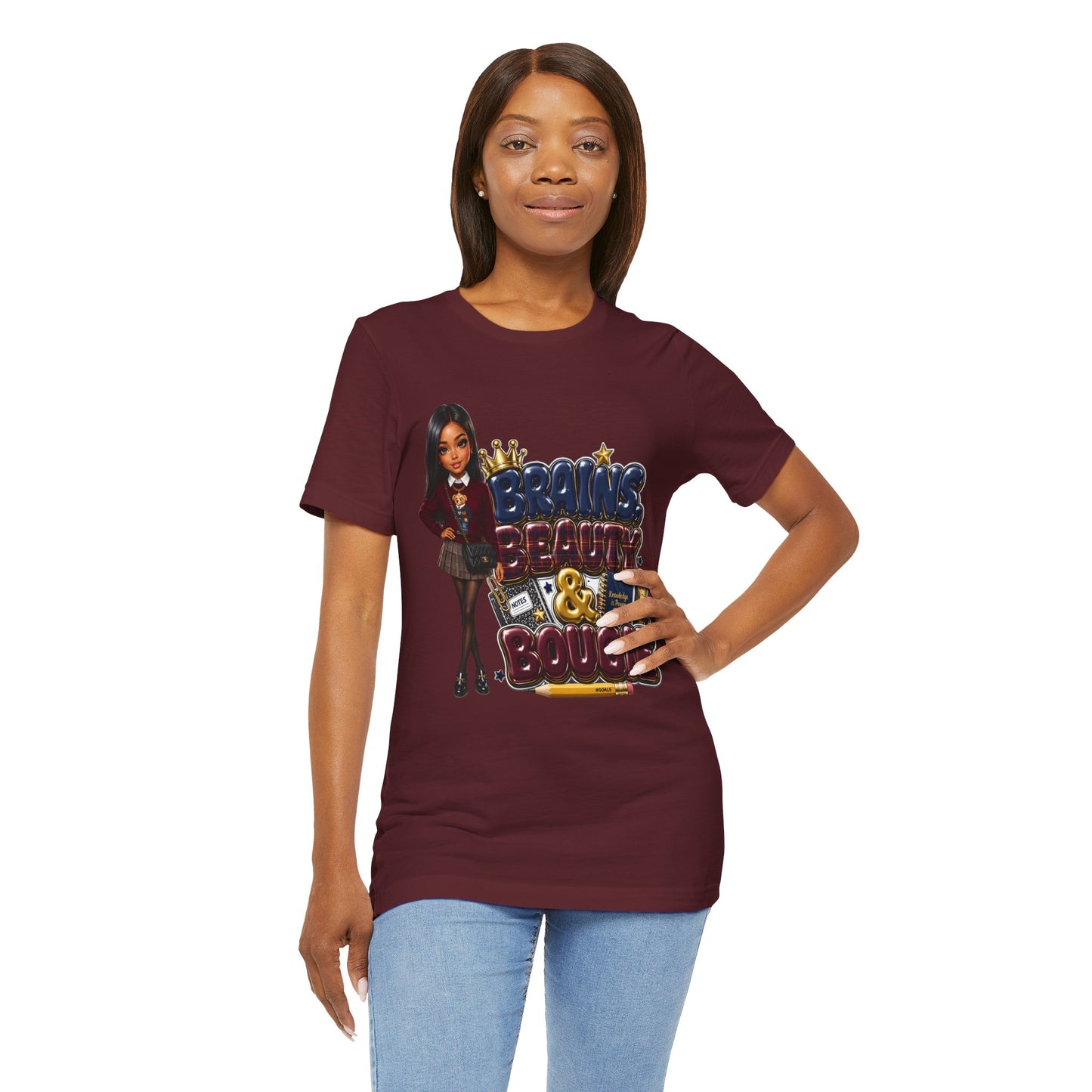 Brains Beauty & Bougie Tee — Graphic Women's Empowerment Shirt