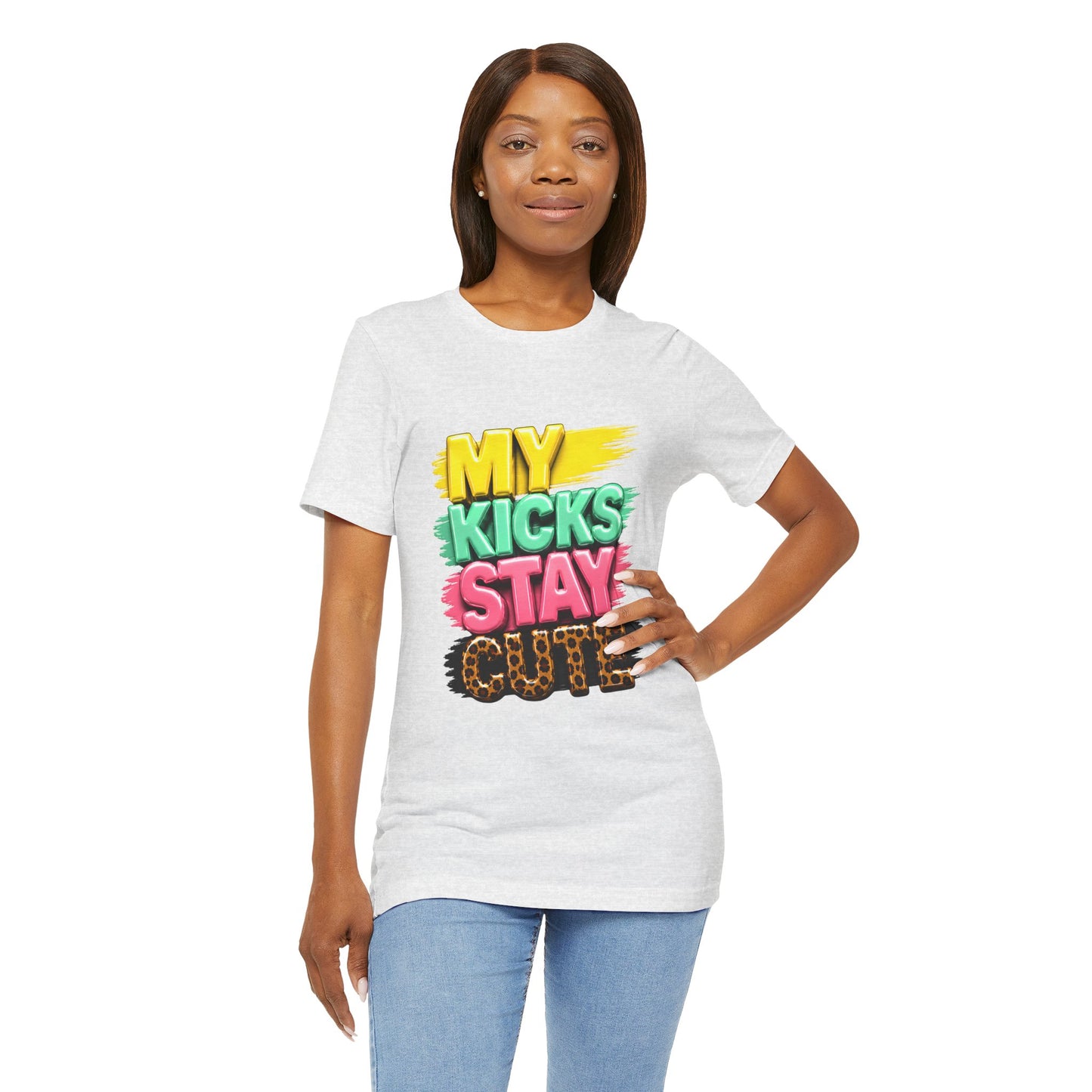 My Kicks Stay Cute Tee – Fun Retro Graphic Sneaker Shirt