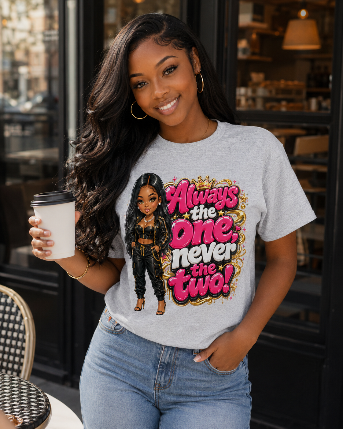 Always the One Never the Two Tee — Bold Girls Graphic T‑Shirt