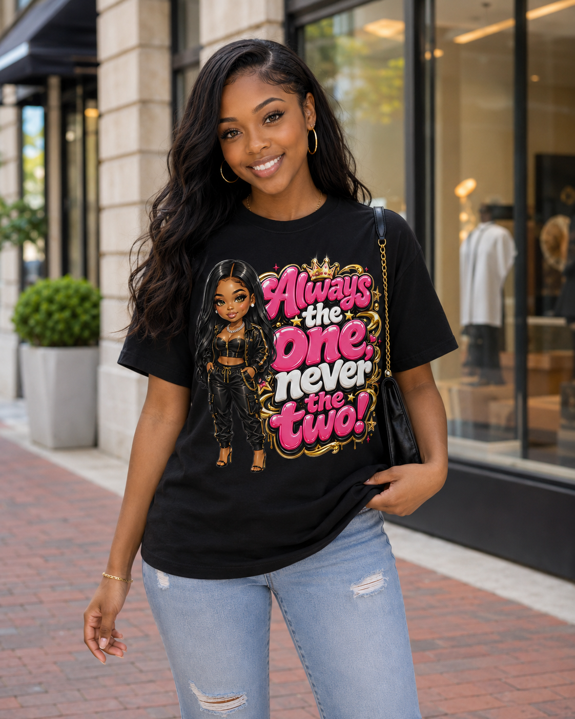 Always the One Never the Two Tee — Bold Girls Graphic T‑Shirt