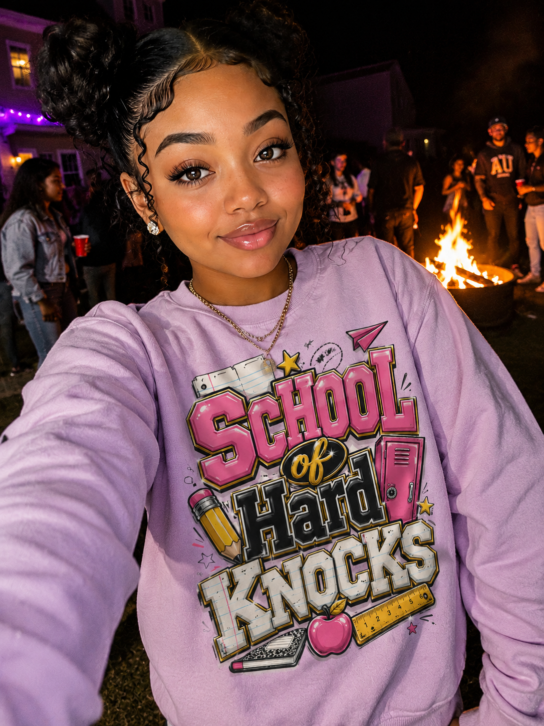 School of Hard Knocks Sweatshirt — Retro Graphic Crewneck