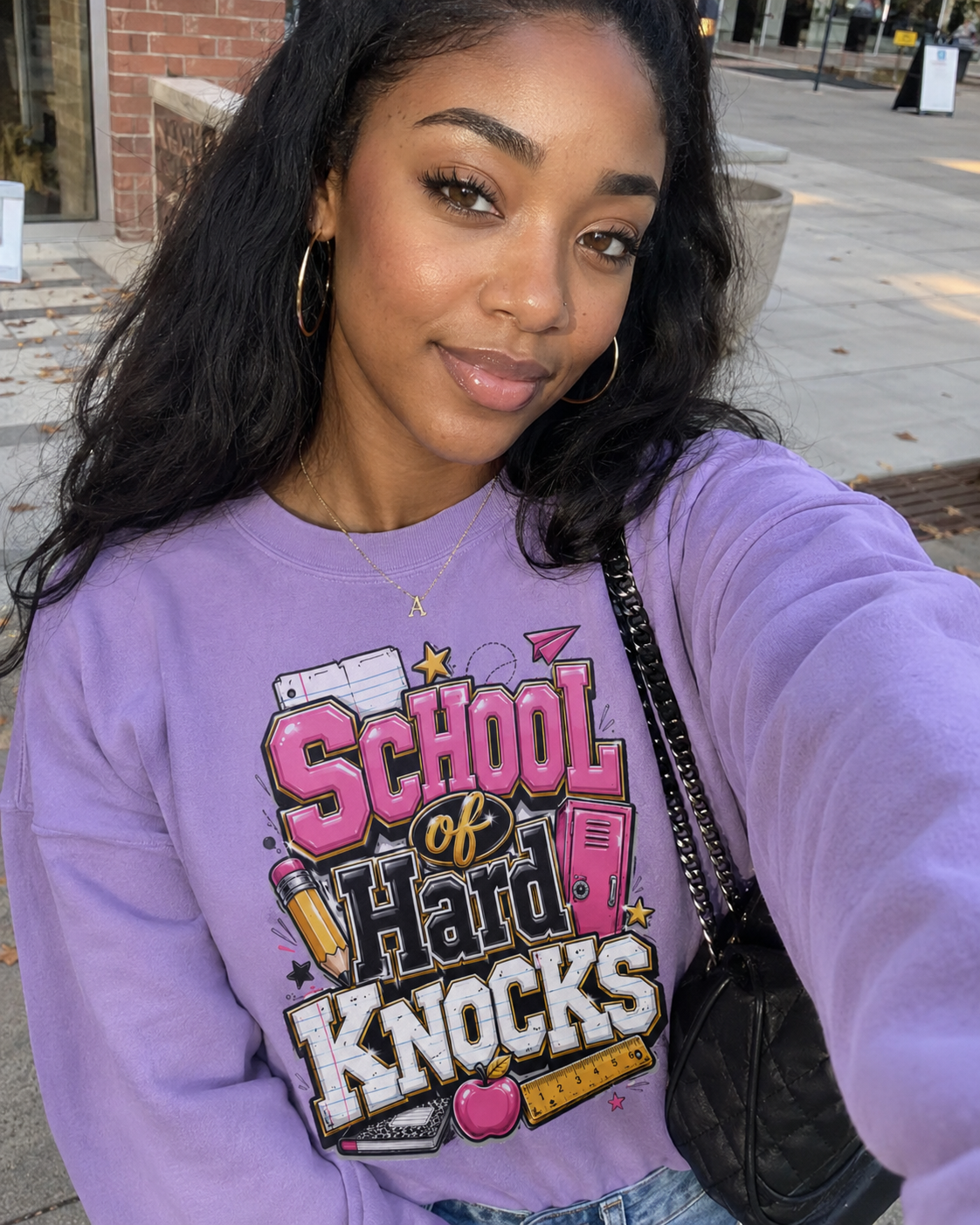 School of Hard Knocks Sweatshirt — Retro Graphic Crewneck