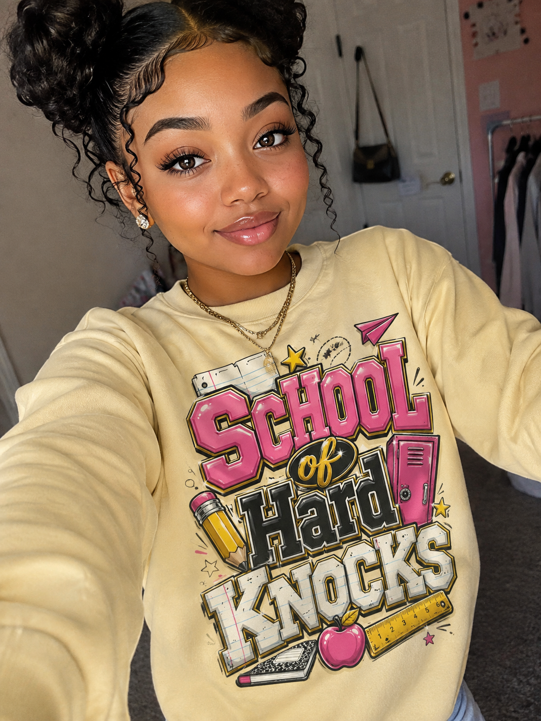 School of Hard Knocks Sweatshirt — Retro Graphic Crewneck
