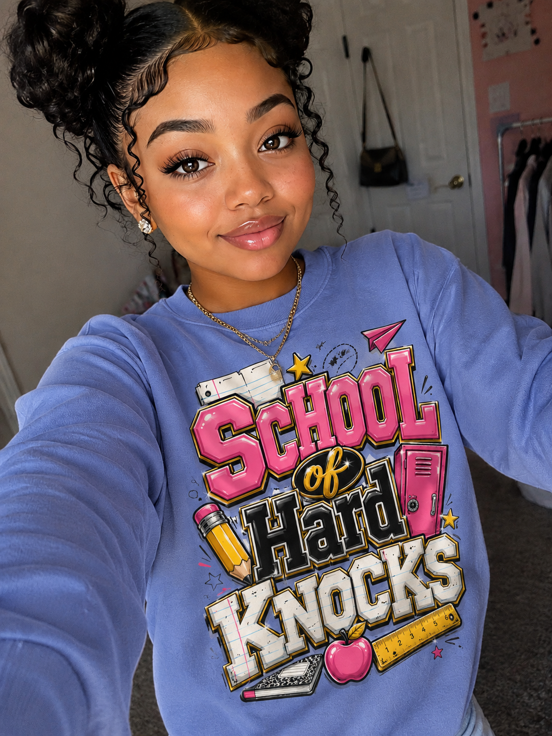 School of Hard Knocks Sweatshirt — Retro Graphic Crewneck