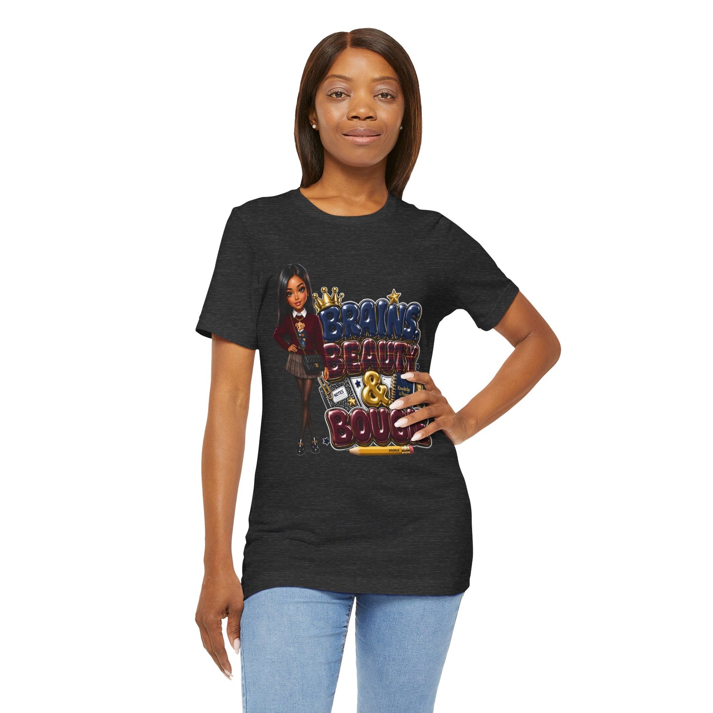 Brains Beauty & Bougie Tee — Graphic Women's Empowerment Shirt