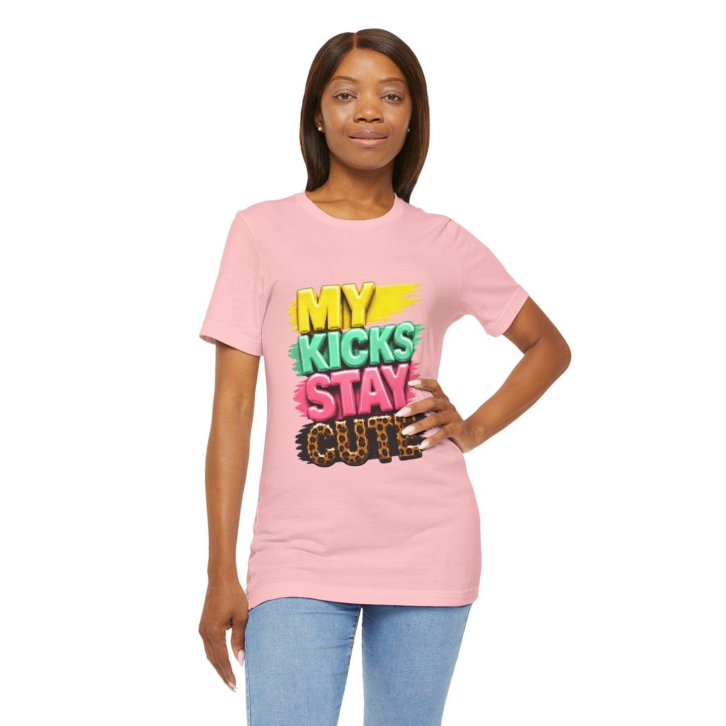My Kicks Stay Cute Tee – Fun Retro Graphic Sneaker Shirt