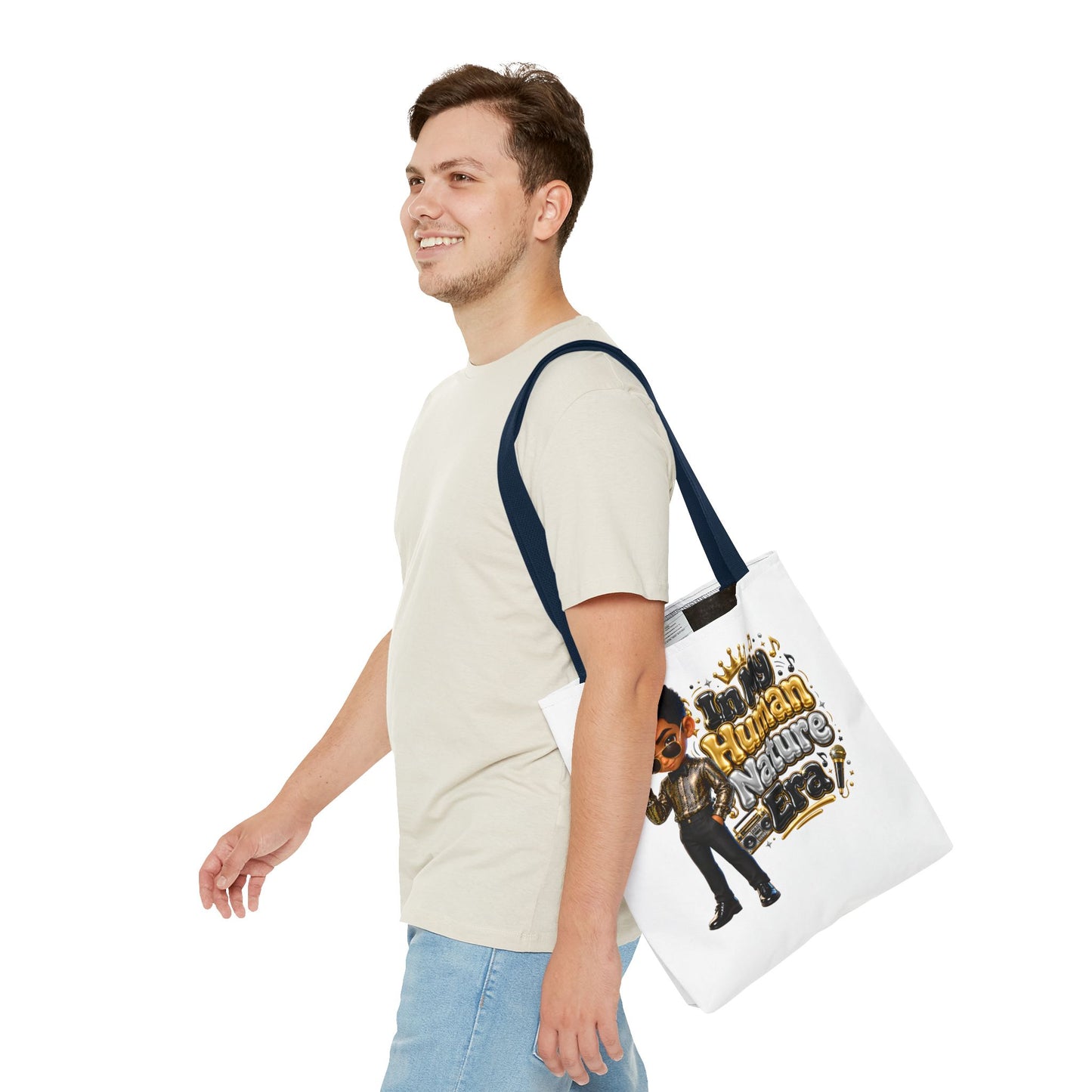Human Nature Era character tote bag | 70s retro soul illustration