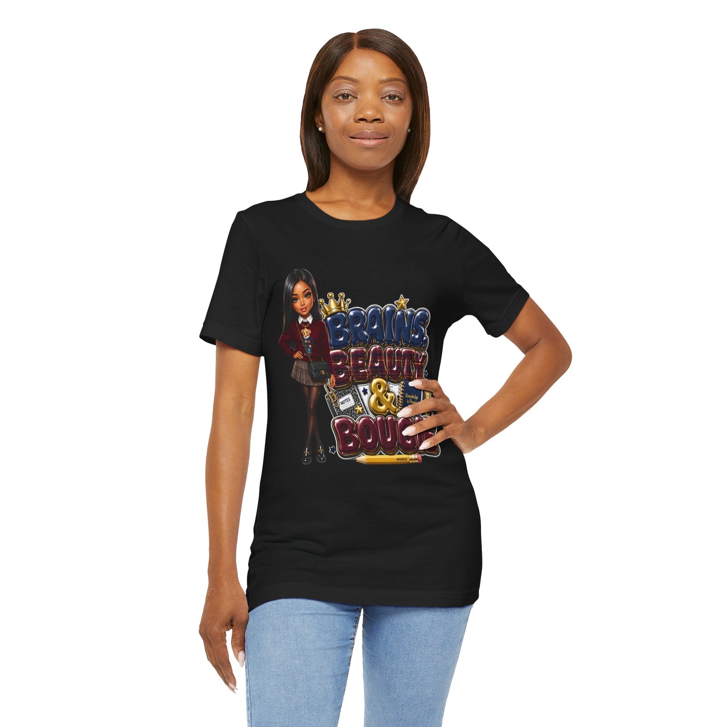 Brains Beauty & Bougie Tee — Graphic Women's Empowerment Shirt