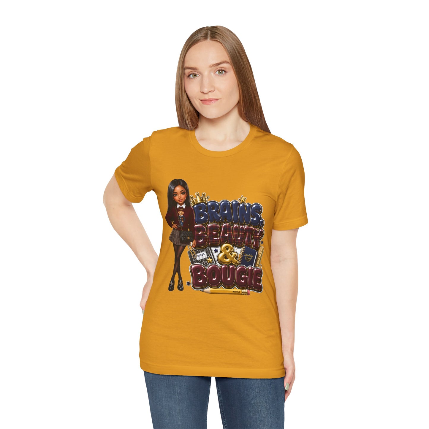 Brains Beauty & Bougie Tee — Graphic Women's Empowerment Shirt