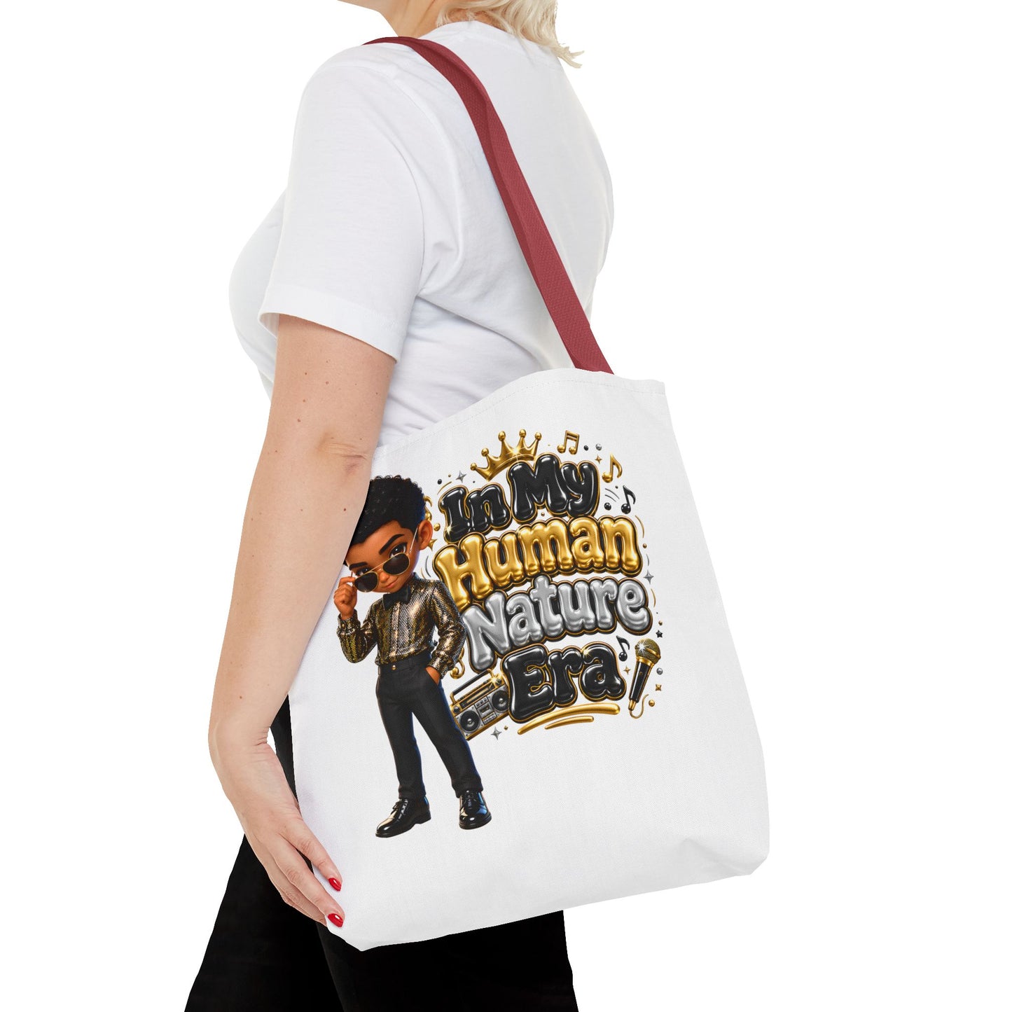 Human Nature Era character tote bag | 70s retro soul illustration