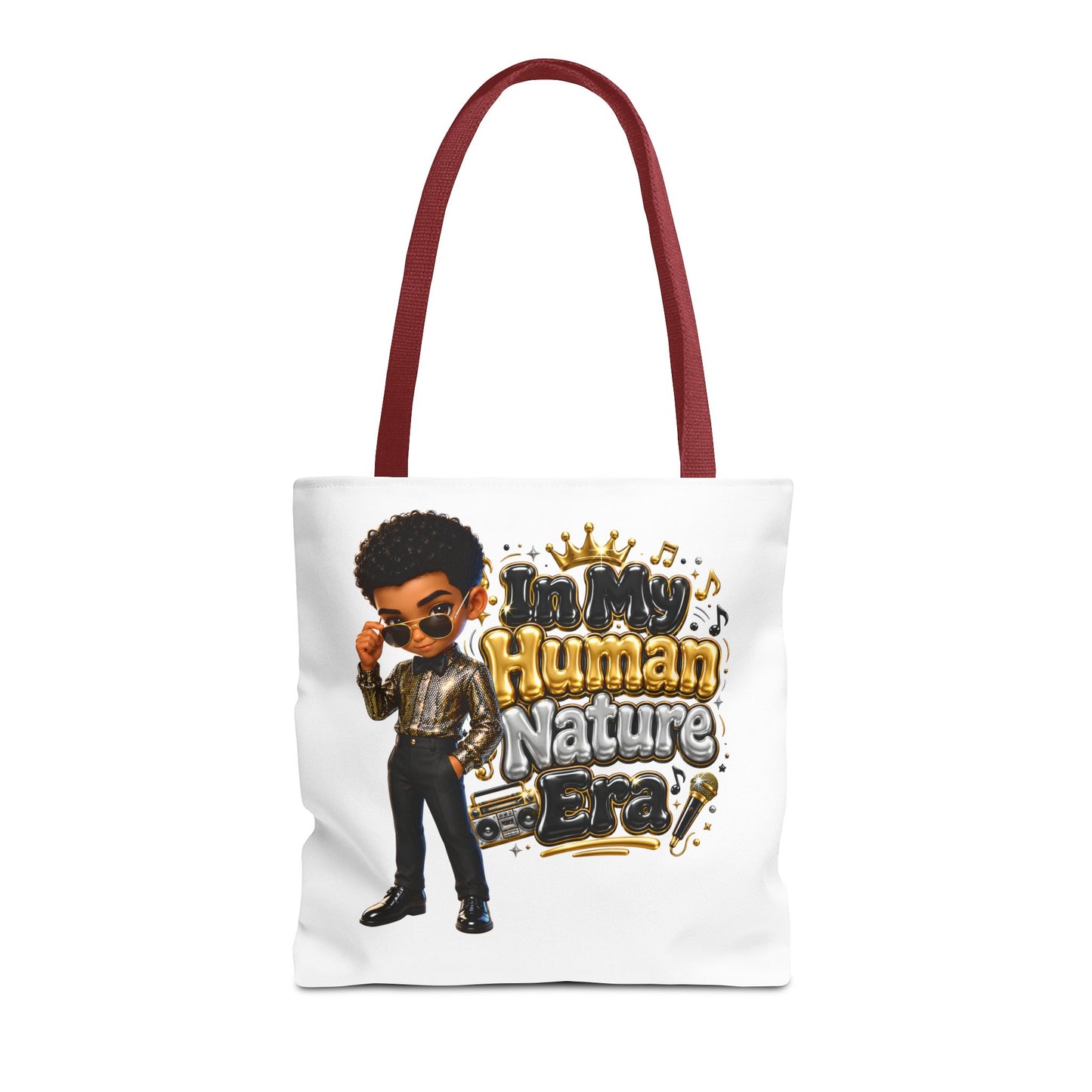 Human Nature Era character tote bag | 70s retro soul illustration