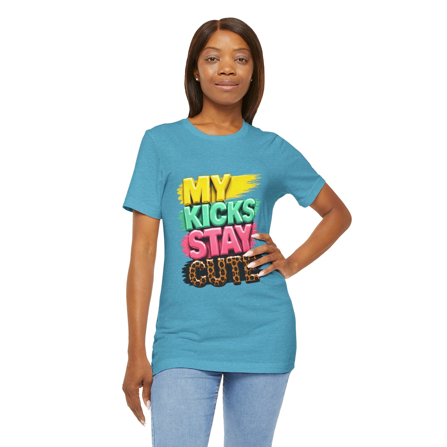 My Kicks Stay Cute Tee – Fun Retro Graphic Sneaker Shirt