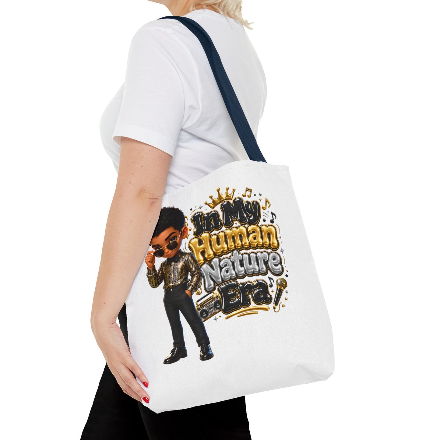 Human Nature Era character tote bag | 70s retro soul illustration