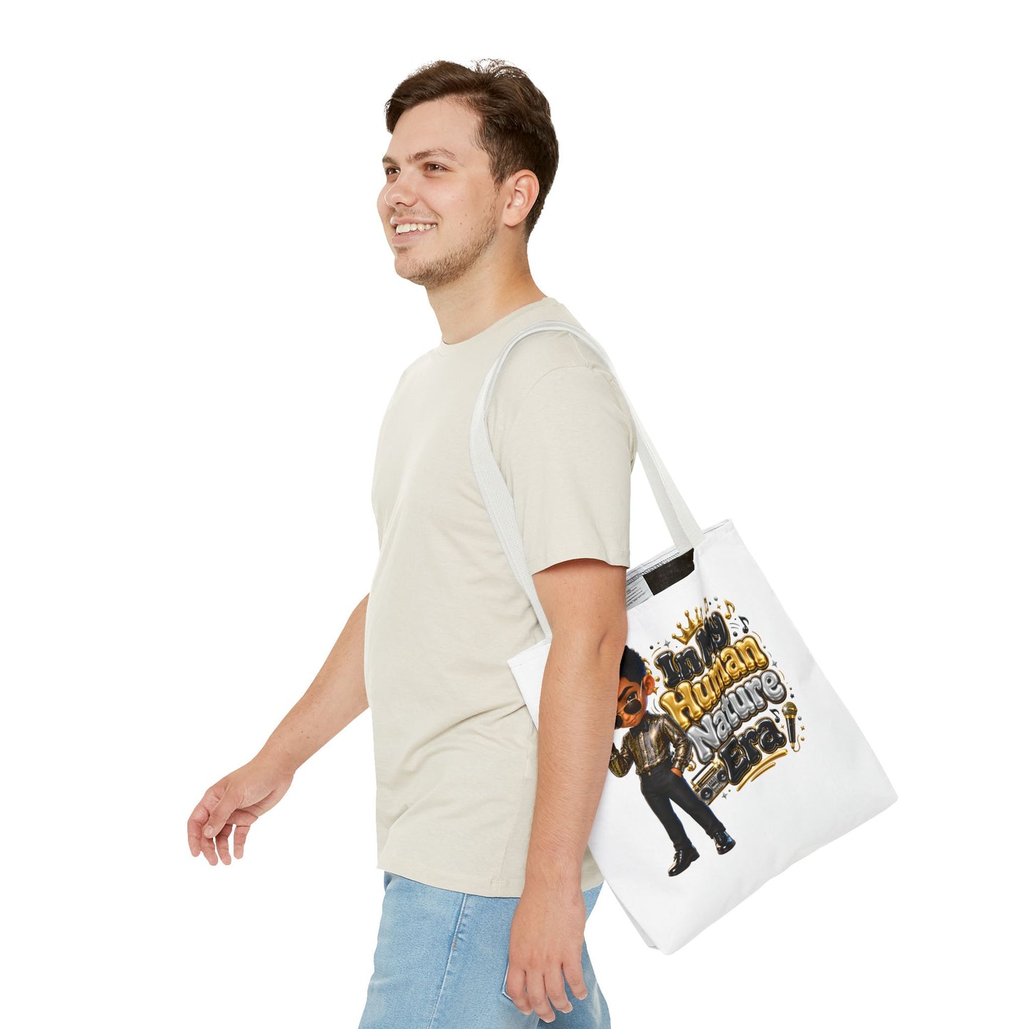 Human Nature Era character tote bag | 70s retro soul illustration