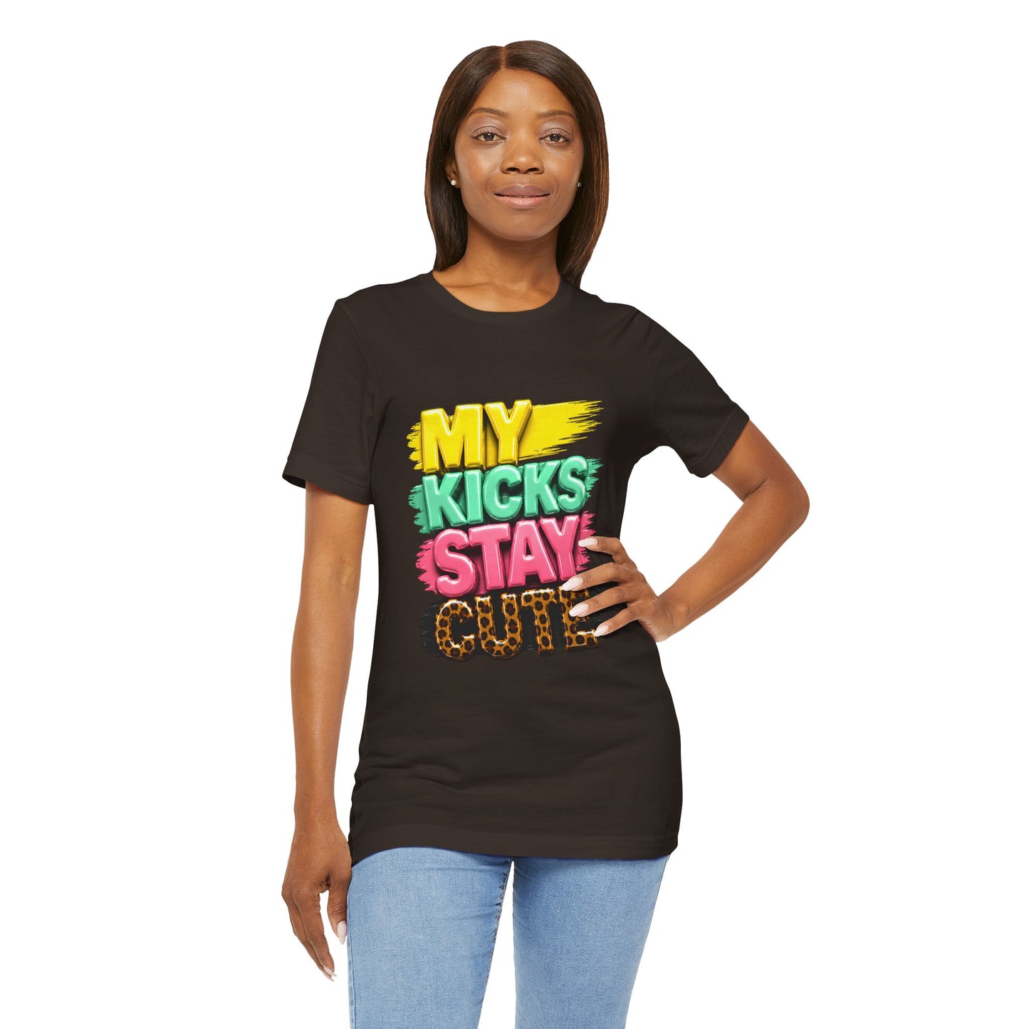 My Kicks Stay Cute Tee – Fun Retro Graphic Sneaker Shirt