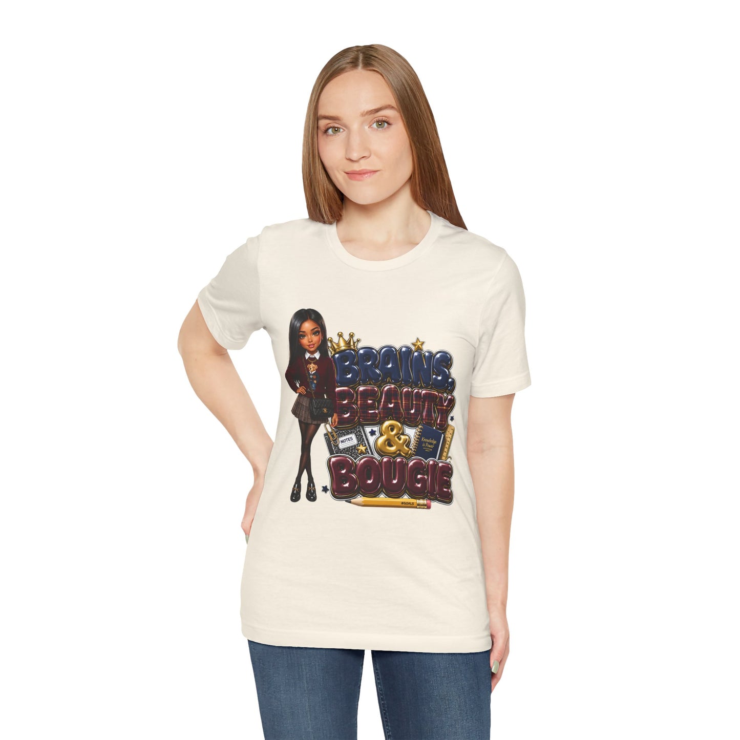Brains Beauty & Bougie Tee — Graphic Women's Empowerment Shirt
